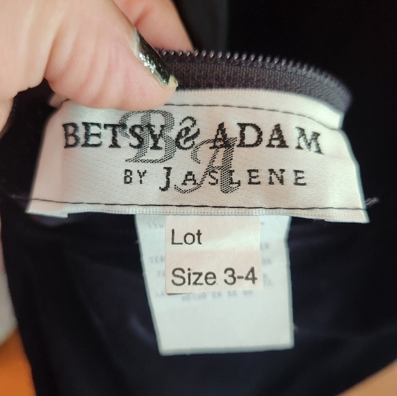 Womens betsy & adam velvet dress - Picture 6 of 11